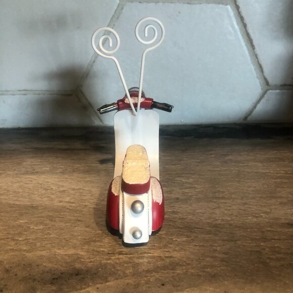 PIER 1 LED VINTAGE STYLE SCOOTER CARD/PHOTO HOLDER - Picture 4 of 8